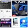 Lenovo ThinkPad E16 Gen 2 Laptop para negocios, pantalla 16" FHD+, AMD Ryzen 7 7735HS, 64GB RAM DDR5, SSD 1TB, lector de huellas, teclado retroiluminado, Wi-Fi 6, Windows 11 Pro, incluye hub USB-C Thunderobot 7 en 1 4