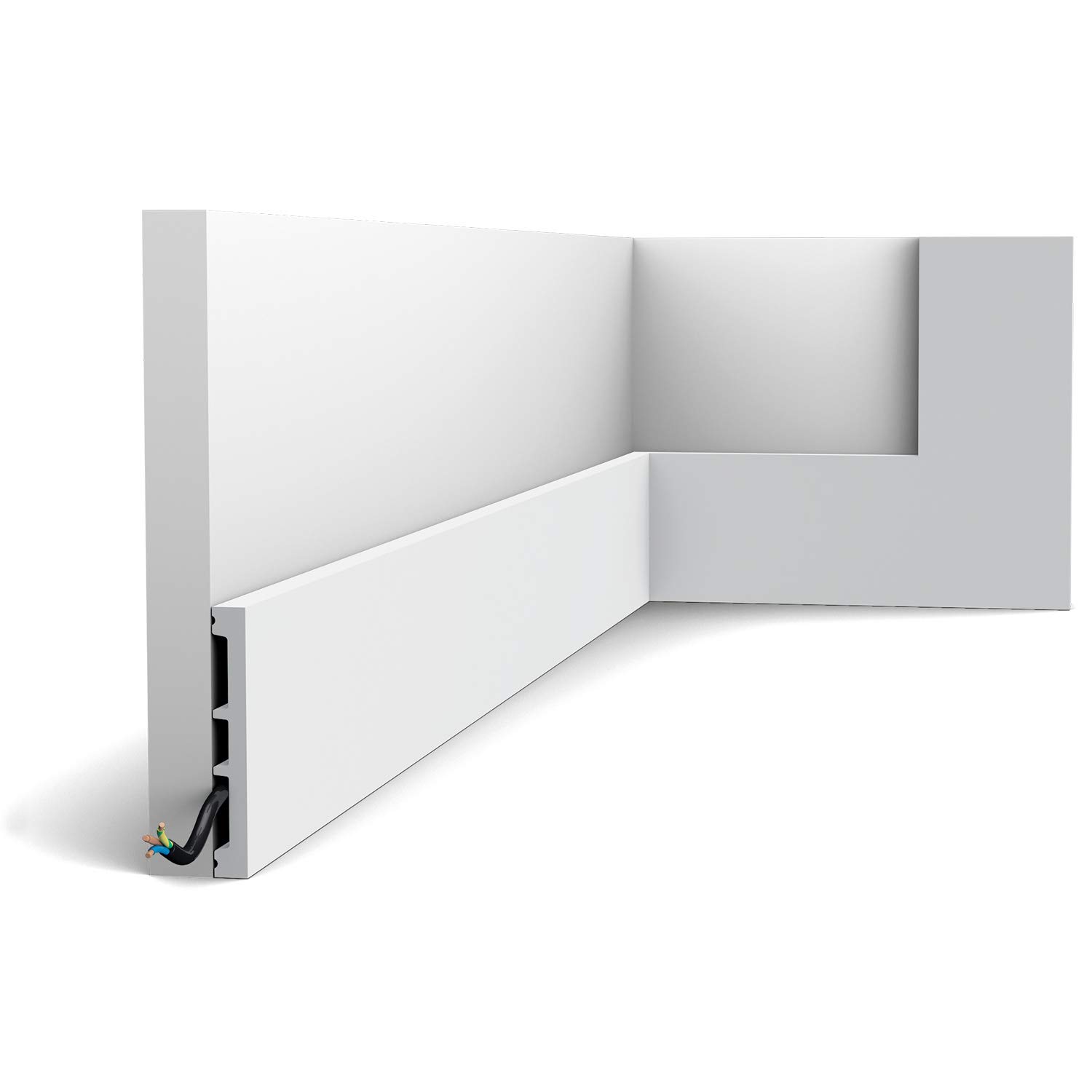 B&Q -  Sx163-Ral9003 Painted Skirting Moulding 7 Pack14 Metres