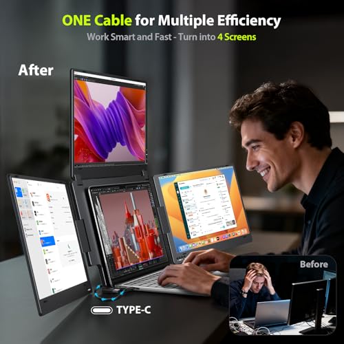 Image of KYY 15.6 inch Laptop Monitor Extender (X90G) and Travel Bag