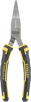 Stanley 0-84-495 Flat Nose Plier, Black/Yellow