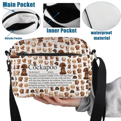 PXTIDY Cockapoo Gifts Cockapoo Definition Crossbody Bag Cockapoo Lover Gift Cockapoo Dog Mom Crossbody Handbag Purse4