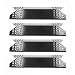 Hongso PPZ691 (4-pack) Porcelain Steel Heat Plates, Heat Shield, Heat Tent, Burner Cover, Vaporizor Bar, and Flavorizer Bar Replacement for Gas Grill Models Sams 720-0691A and Sams 730-0691A (15 1/4