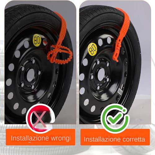 Chaînes à neige pour pneus auto réutilisables et anti-usure - 7