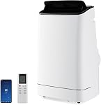 SIMOE 15000 BTU Portable Air Conditioner, with Heat, Auto Swing 4-in-1 AC Unit for Rooms up to 800 Sq.Ft, 24H Timer, with Built-in Dehumidifier, Remote Control/APP Control & Window Kit