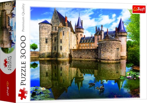 Puzzle de 3000 piezas Trefl con acabado premium del Castillo de Sully-Sur-Loire