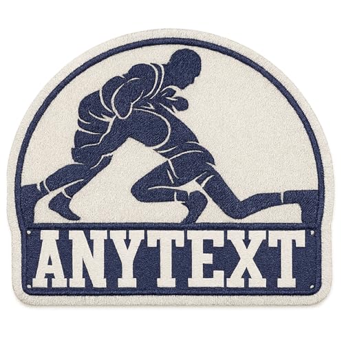 (New Update) Custom Wrestling Sports Patch Personalized Wrestler Name Patches Wrestling Coach Iron-On/Sew-On/Hook & Loop Patch for Caps, Bags, Backpacks, Hat, Jackets, Uniform Patch Gifts