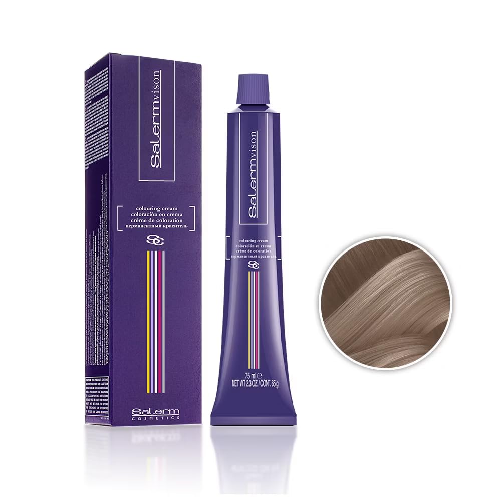 Salermvison Hair Coloring Cream #7.13 Iridescent Blonde, 2.3 Ounce (Pack of 2)