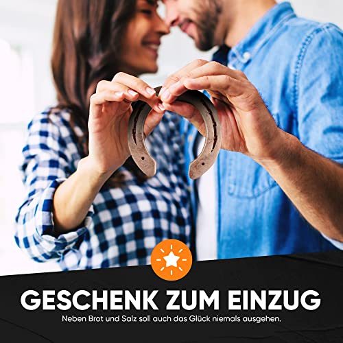Foto von Echtes getragenes Hufeisen – Glücksbringer mit Zertifikat & Hufeisennägel – Rustikales Geschenk für Haus, Hochzeit & Einzug - Kunstschmiede Lutterberg