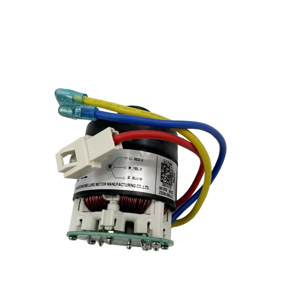 Brushless DC Motor with Alumium Impeller Turbine Fan,High-Speed Suction Motor Replacement for Vacuum Cleaner & Floor Washer,25V 500W 120000RPM