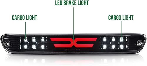 Vista 43 de GRAND ORANGE Tercera luz de freno LED compatible con Ford F150 2004-2008 /Compatible con Ford Explorer Sport Trac 2007-2010/Compatible con Ford Lobo