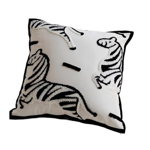 AOWEMBD 1pc Retro Pillow Case With Horse Pattern Pillowcases For Pillows 450x450mm Decorative Pillowcase Chair Sofa Bed Cushion(Color C)