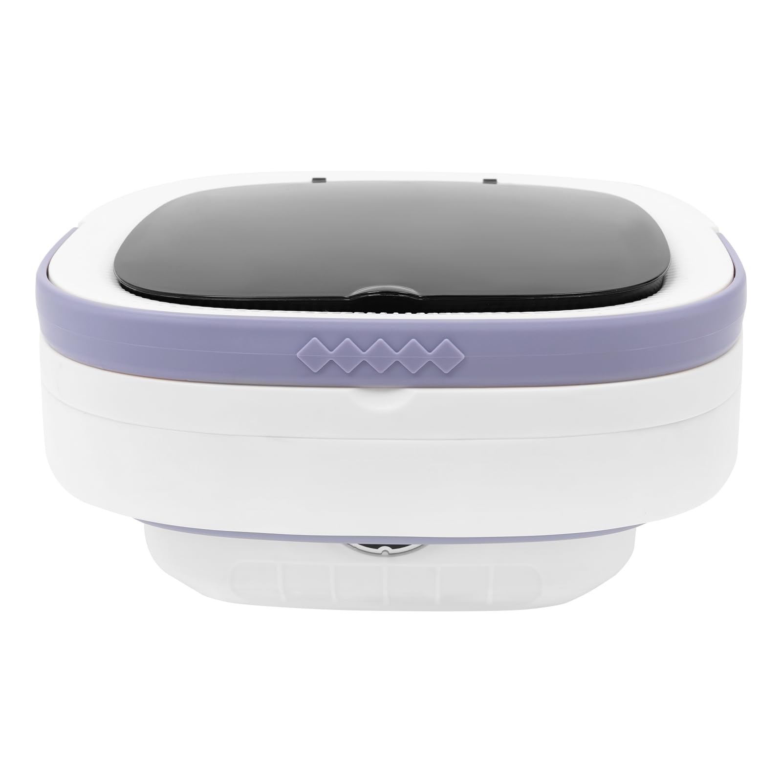 Lavatrice portatile da 12 l, mini lavatrice pieghevole con scolapiatti, Lavatrice portatile da campeggio con grande capacità per appartamenti, dormitori e camper, viola