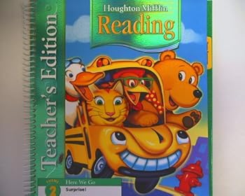 Spiral-bound Houghton Mifflin Reading, Theme 2: Here We Go Surprise! Teacher's Edition Book