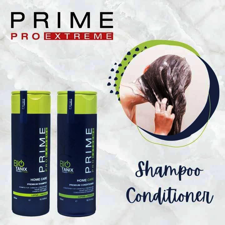 PRIME PRO EXTREME BIO TANIX Brazilian Protein Home Care Premium Shampoo For Chemically Treated Hair Lotus + Protein Hair Shampoo For Women/Men