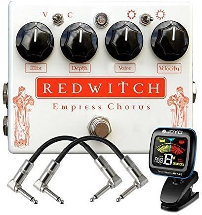 Red Witch Empress Effects Pedal with Patch Cables and Tuner