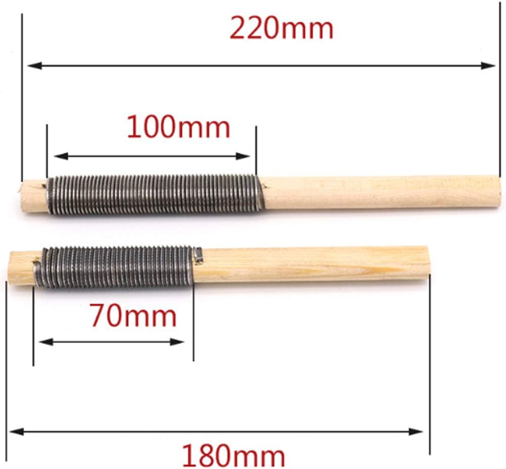 Rasp And File Set,Wood Rasp Tool with Wooden Handles,Hand Grinding Tool for Wood, Metal And Plastic,8 Inch,10 Inch(2 Pieces)