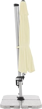 Doppler Pendelschirm Active, Ø 370 cm Natur