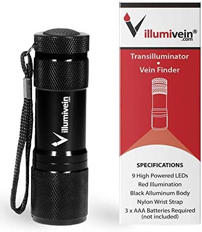 Original - Red LED Flashlight Transilluminator Vein Finder
