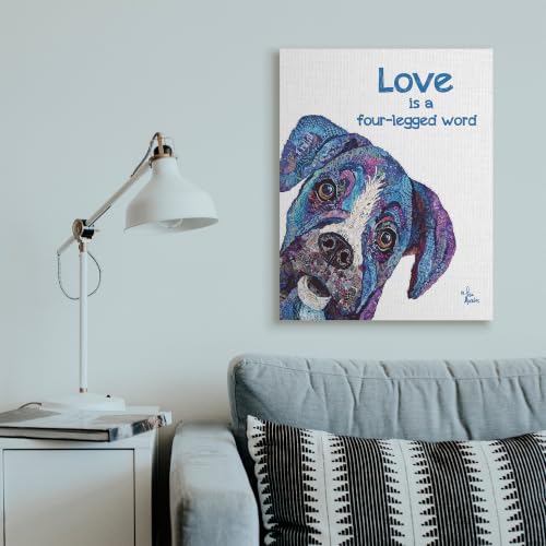 Image of Stupell Industries Four Legged Word Pet, 30 x 40 Inch Canvas Wall Art