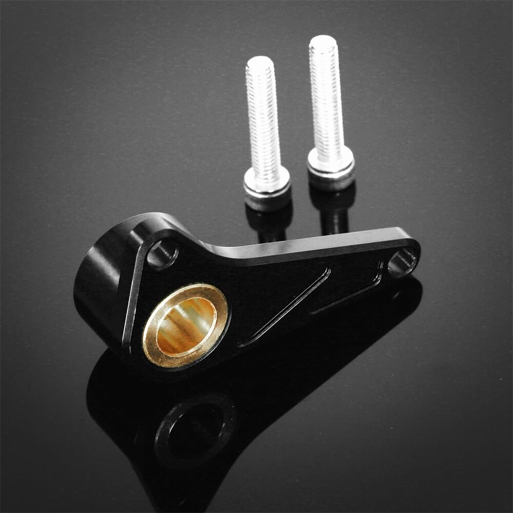 KLX110 CNC Left Gear Shift Shaft Brace Support Compatible with KLX 110 KLX110L 2005-2024 Motorcycle Shifter Stabilizer Accessories (Black)