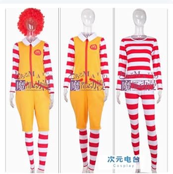 Amazon.co.jp: [TAOTAO] マクドナルド ドナルド 風 マック 仮装