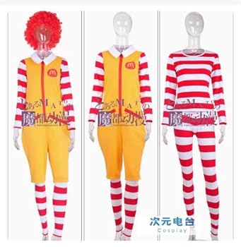 McDonald's コスプレ衣装 セット Amazon.co.jp: [TAOTAO] マクドナルド ドナルド 風 マック 仮装