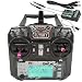 Alaohu FS-i6X RC Transmitter and Receiver FS-iA6B iBus 10 Channel or PWM 6CH 2.4GHz Fly AFHDS2A Sky Radio Control System for FPV Drone Multirotor, Fixed-Wing, RC Car, RC Boat (Mode-2)