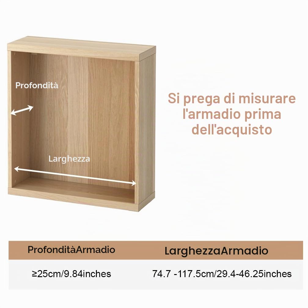 Hershii Ripiani Regolabili Pareti Divisorie Per Armadi Ripiani Portaoggetti A Scomparsa Per La Casa Nessuna Perforazione