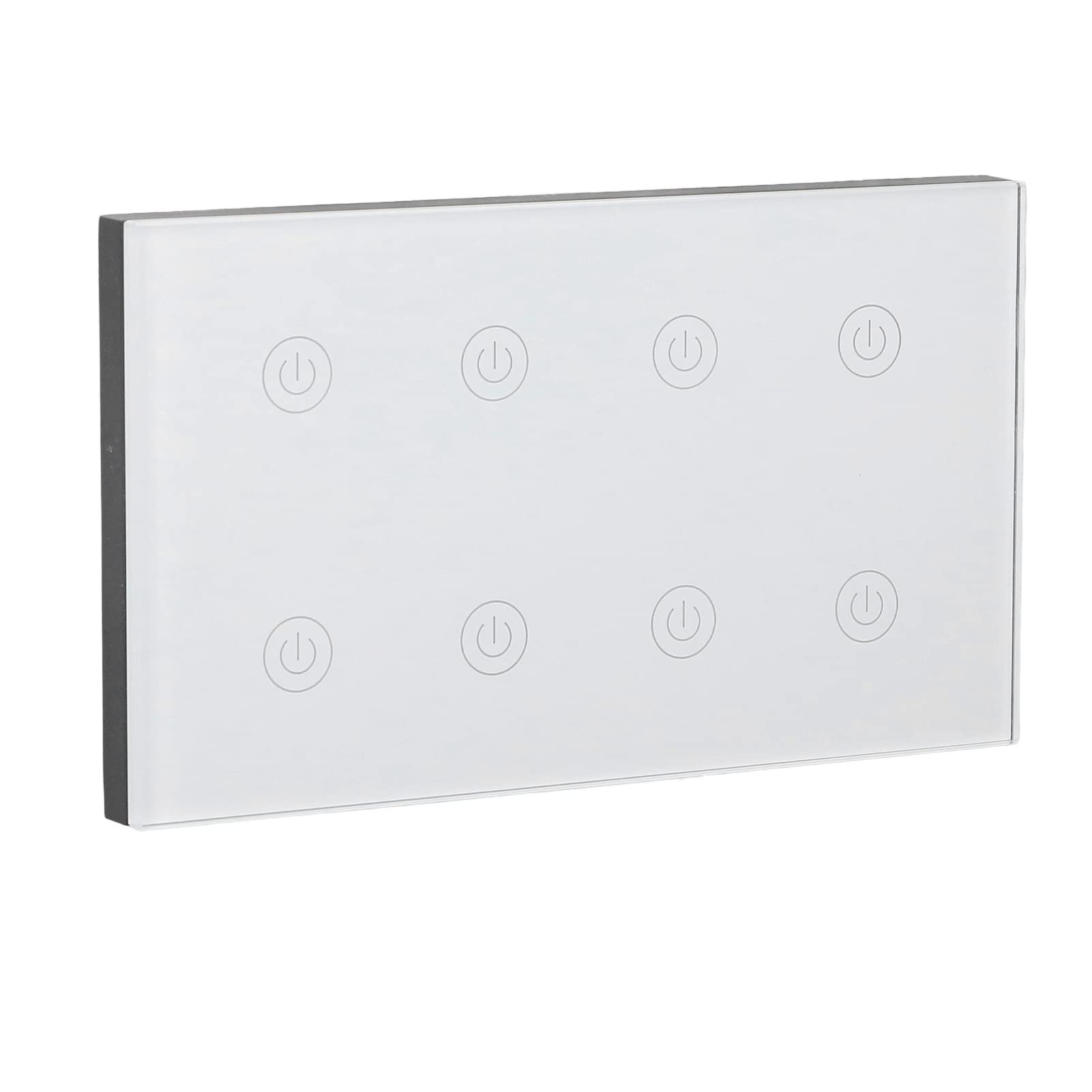 Interruptor de Luz Táctil Inteligente de 8 Bandas, Panel Inalámbrico con Control de Voz, Función de Temporizador Remoto para el Hogar y la Oficina AC100-240V