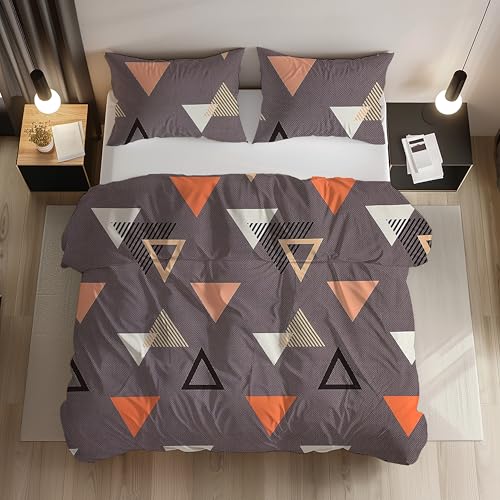 Image of LOOMLYFE All Season 220 GSM King Size Double Bed AC Comforter /Blanket /Duvet for All Seasons /Weathers - Pack of 1 - GreyTriangle