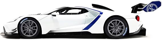 2020 GT MKII White with Blue Stripes 1/18 Model Car by GT Spirit US040