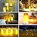 PDGROW LED Flame Lights with Remote Timer, Flame Lamp 4 Modes USB Rechargeable Fire Lights Indoor Campfire Outdoor Decorative Lantern Hanging Lamps Fireplace Romantic Light for Home Party Camping Bar