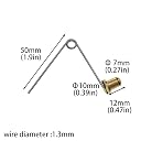 DGHAOP 4pcs Kayak Paddle Spring Clips Tent Pole Clips Push Button Spring Snap Clip Solid Single Button Spring Snap Clips gallery image