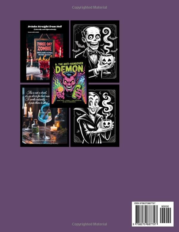 Image secondaire de Menu de Bar Halloween avec Descriptions Irotiques : Cocktails de l'Au-delà