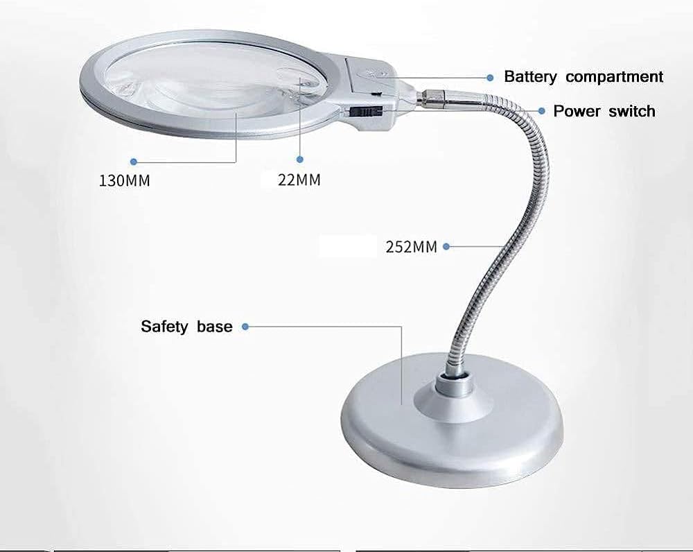 Magnifying Glasses Magnifiers, Magnifier Led Reading Magnifying Glass Illuminated Large Rectangular Portable Magnifier Extra Large Handheld Magnifiers
