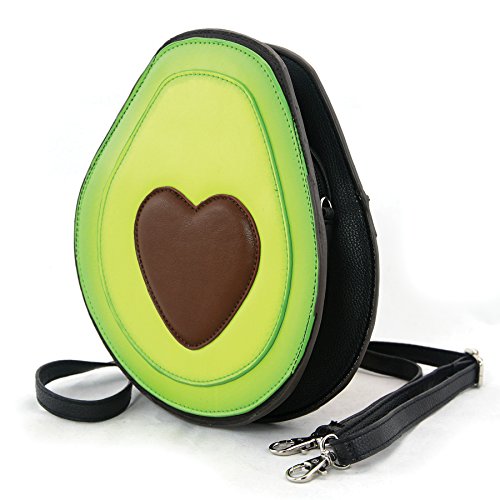 Have a Heart Avocado Crossbody Bag in Vinyl Material - Thumbnail 2