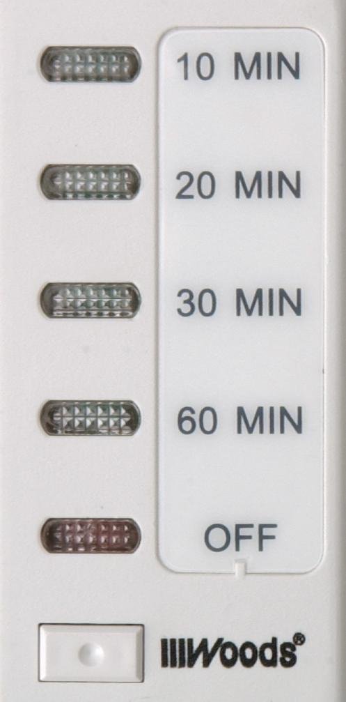 Southwire Woods In-Wall 60-Minute Digital Countdown Timer - Automatic Shut-Off Timer - Energy-Efficient Wall-Mounted Timer - Durable Digital Timer - Easy-Installation Indoor Timer by Woods - Used condition - US$12.49