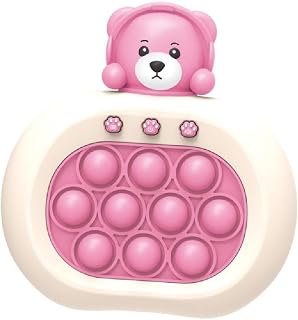 Lamala Game Console Toy Reaction Training Finger Press Puzzle Travel Toy Decompressing Push Toy Handheld Pocket Toy Kids Favor Interactive Toy For Kids Portable Game Machine