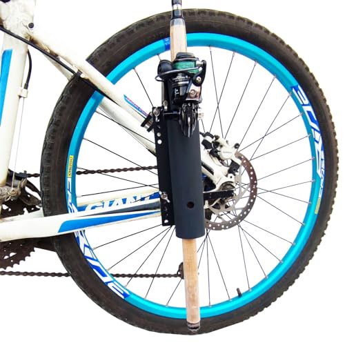 Bike Fishing Rod Holder,Secures Fishing Pole to Bicycle,Bike Fishing Rod Rack and Carrier (1 Link)
