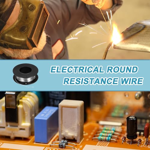 QUARKZMAN 24 Gauge Nichrome Heizdraht 0.55mm x 15m Cr20Ni80 Schneidedraht Widerstandsdraht Hochtemperatur für Reparatur von Elektronischen Komponenten Chemie Technik Heizelemente