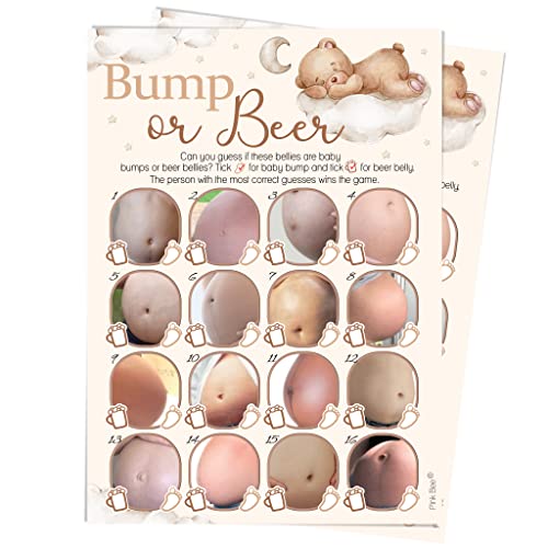 Pink Bee Party Bump or Beer Game a tema orsacchiotto – Gioco Baby Shower – 20 giocatori