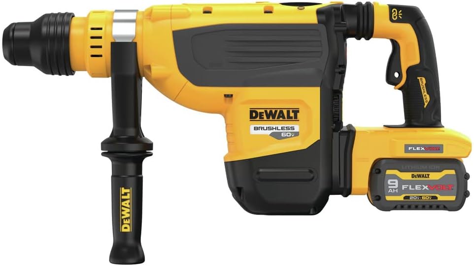 DEWALT DCH735X2 60V MAX* 1-7/8 In. Brushless SDS MAX Combination Rotary Hammer Kit