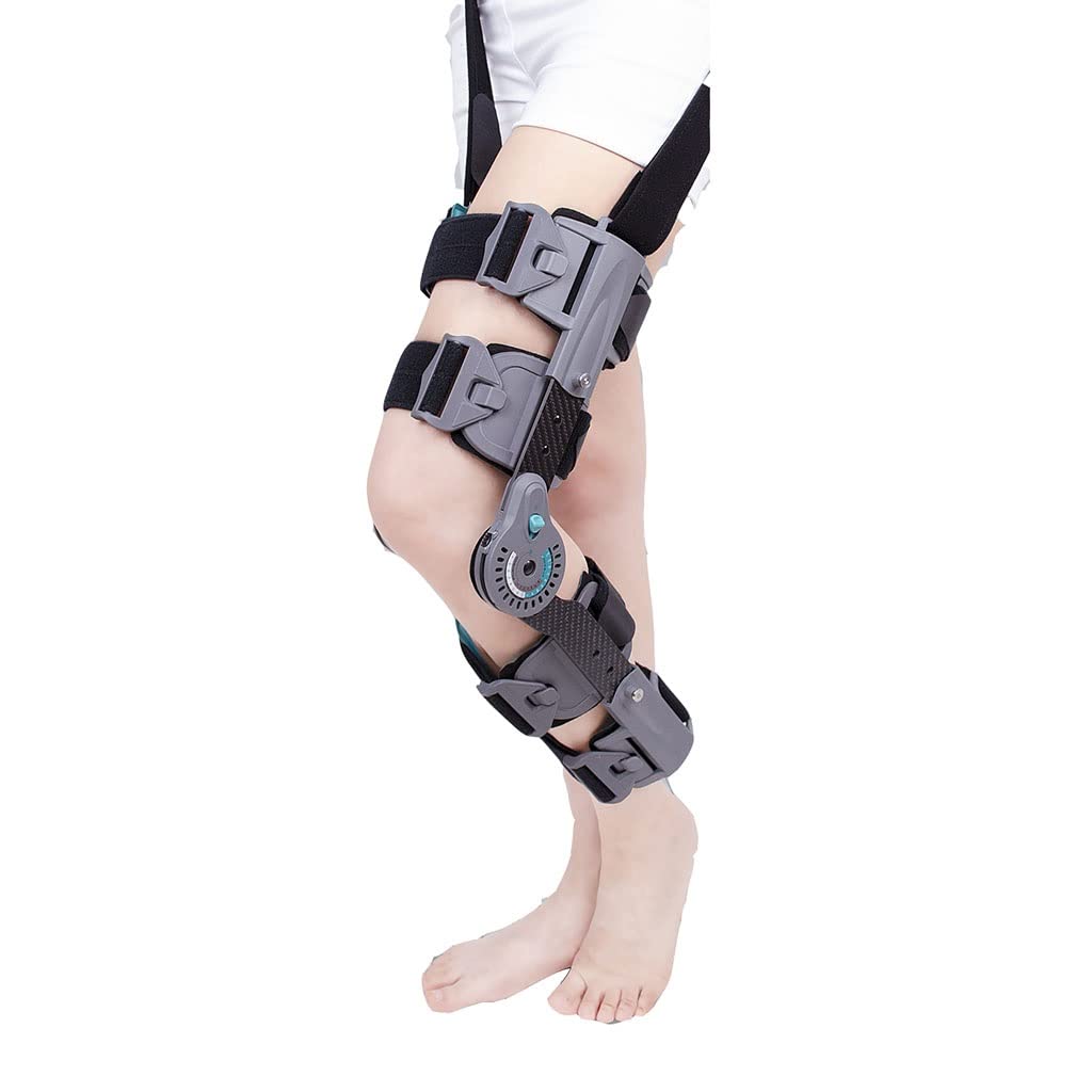 Ginocchiera Ginocchiera incernierata con Supporto Ispessito da 3,5 mm Immobilizzatore per Ginocchio Si Adatta Come mediale Sinistro o Laterale Destro