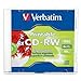 VER95160 - Verbatim CD-RW 700MB 2X-4X DataLifePlus Silver Inkjet Printable with Branded Hub - 1pk Jewel Case