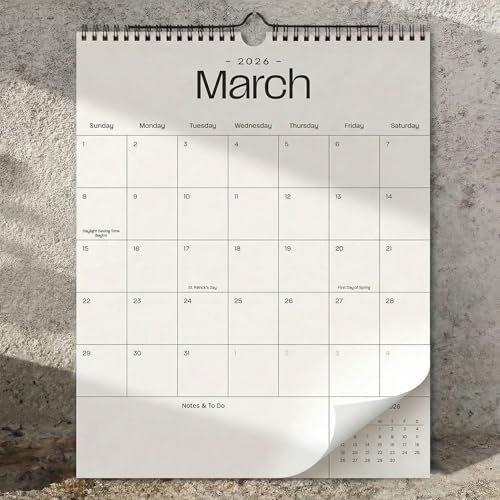 Beautiful 2026 Wall Calendar - Runs from January 2026 until July 2027 - Large 14.5" x 11.5" Office Wall Calendar for Easy Organizing