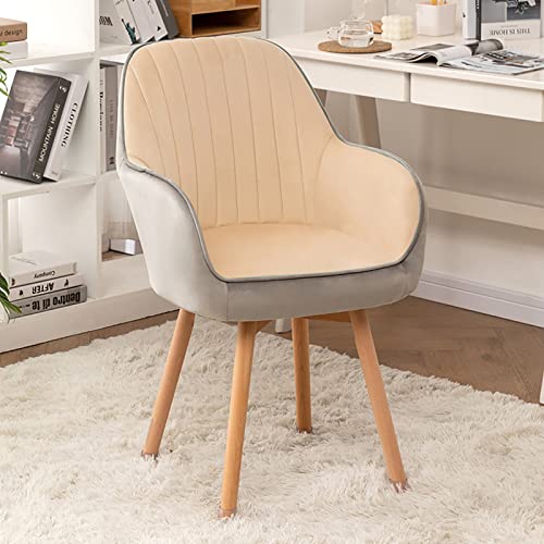 Chaise de bureau sans roulettes stable protégeant les sols en bois et velours doux - 2