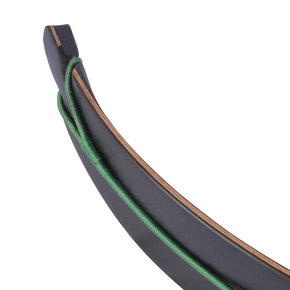 AMEYXGS 60" Tiro con L'Arco Takedown Longbow Arco ricurvo e Freccia Set Riser in Legno 20-60lbs Arco da Caccia Arco Tradizionale da Caccia all'aperto Arco per Adulti Mano Destra
