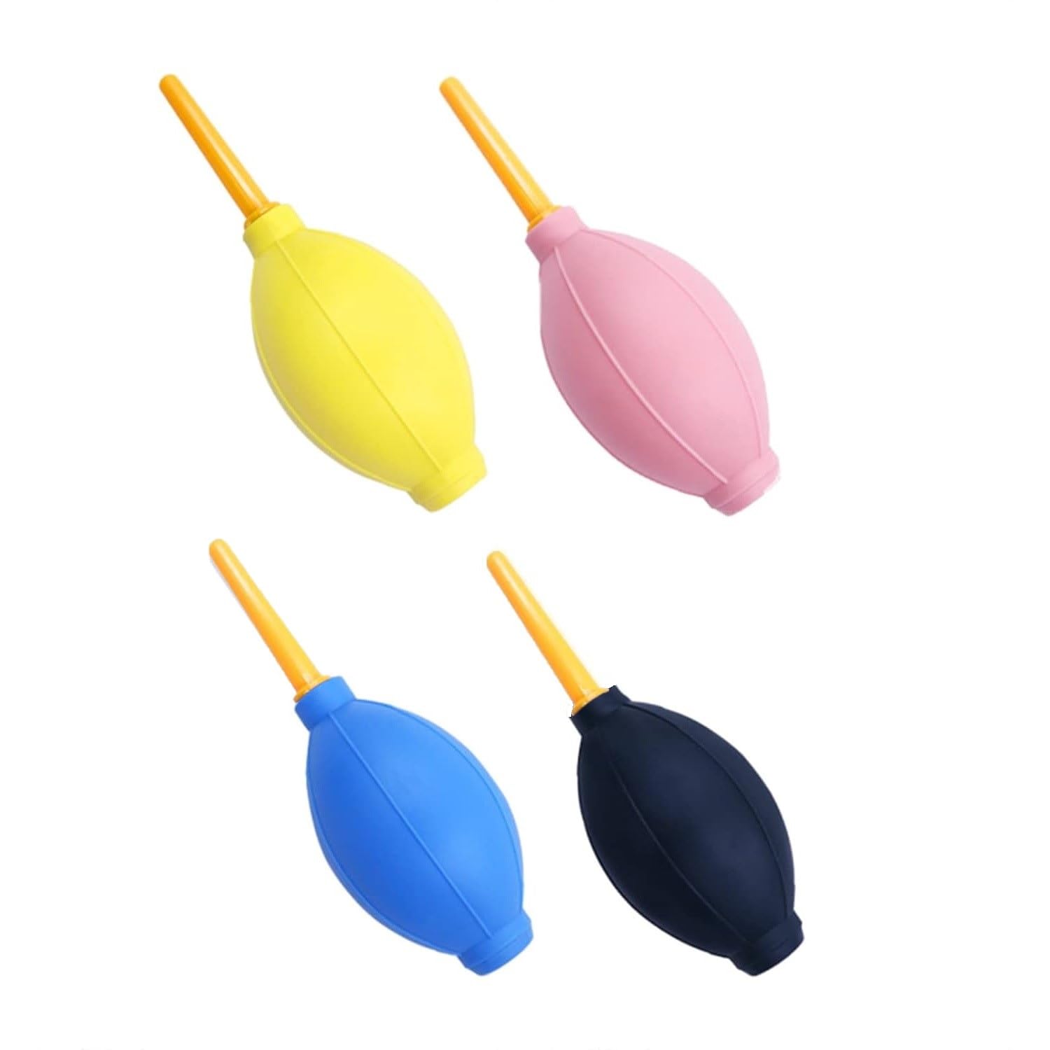 4 Pieces Professional Silicon Squeeze Bulb Rubber Air Blower Pump Dust Cleaner Remover for PCB, DSLR Cameras, Binoculars, Keyboard, Watch, Computer Laptop CPU Duster Sensitive Electronic Items
