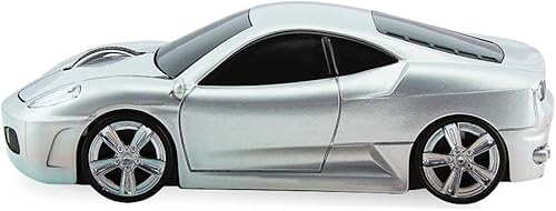 Miniatura 3 de Ratón inalámbrico para computadora, mouse óptico con forma de coche deportivo 3D, mouse ergonómico para computadora portátil de escritorio para FLL