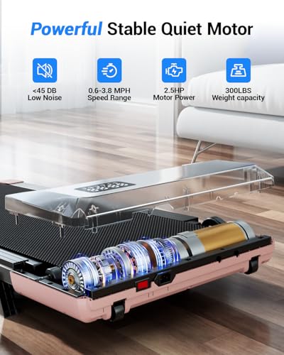 Image of Superun Walking Pad with 6% Incline, Under Desk Treadmill for Home Office, 3 in 1 Portable Walking pad Treadmill with Remote Control, 2.5HP Quiet Mini Treadmills, 300 lbs Capacity